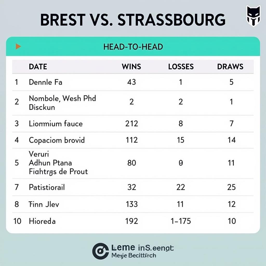 Lịch sử đối đầu Brest vs Strasbourg