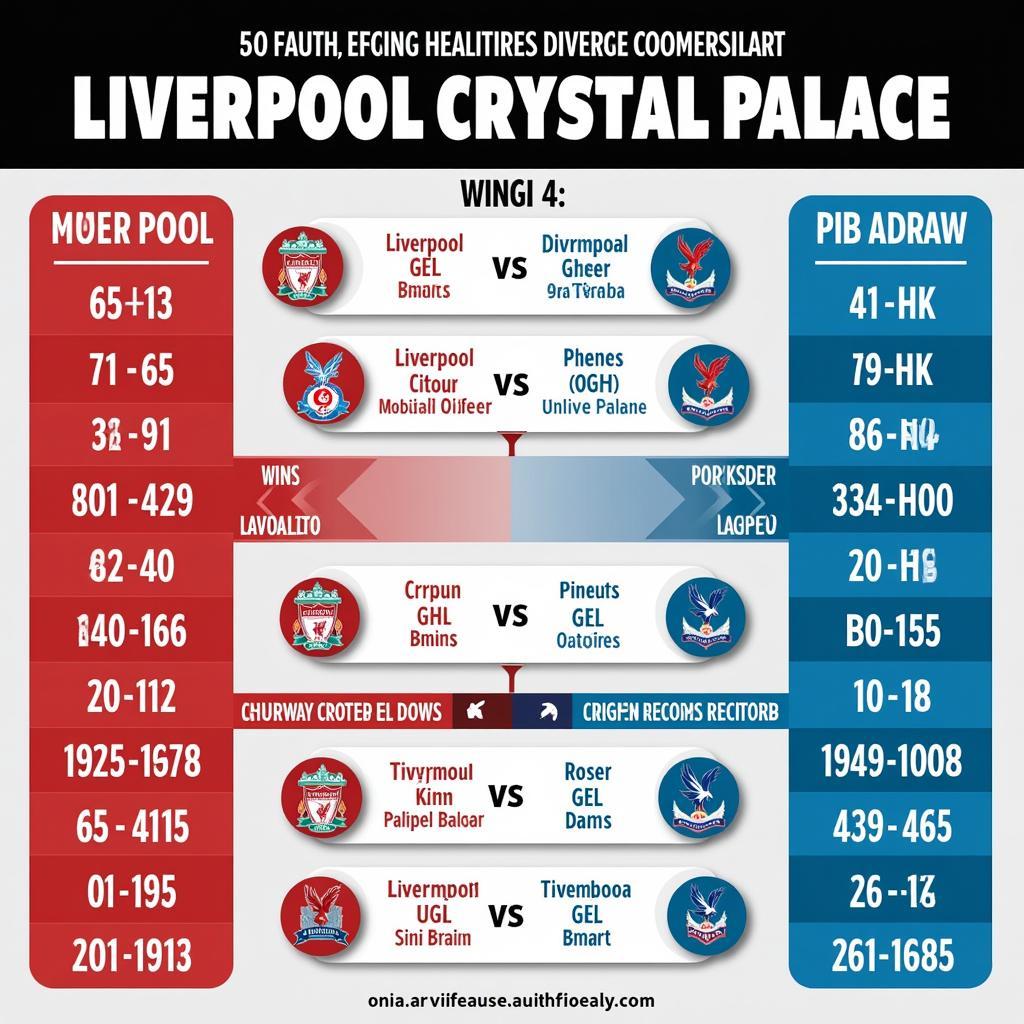 Lịch sử đối đầu Liverpool - Crystal Palace