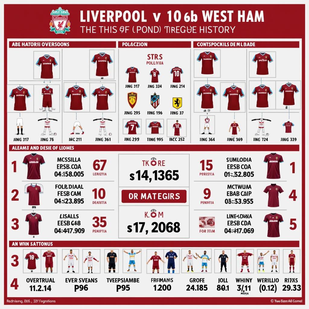 Lịch sử đối đầu Liverpool và West Ham