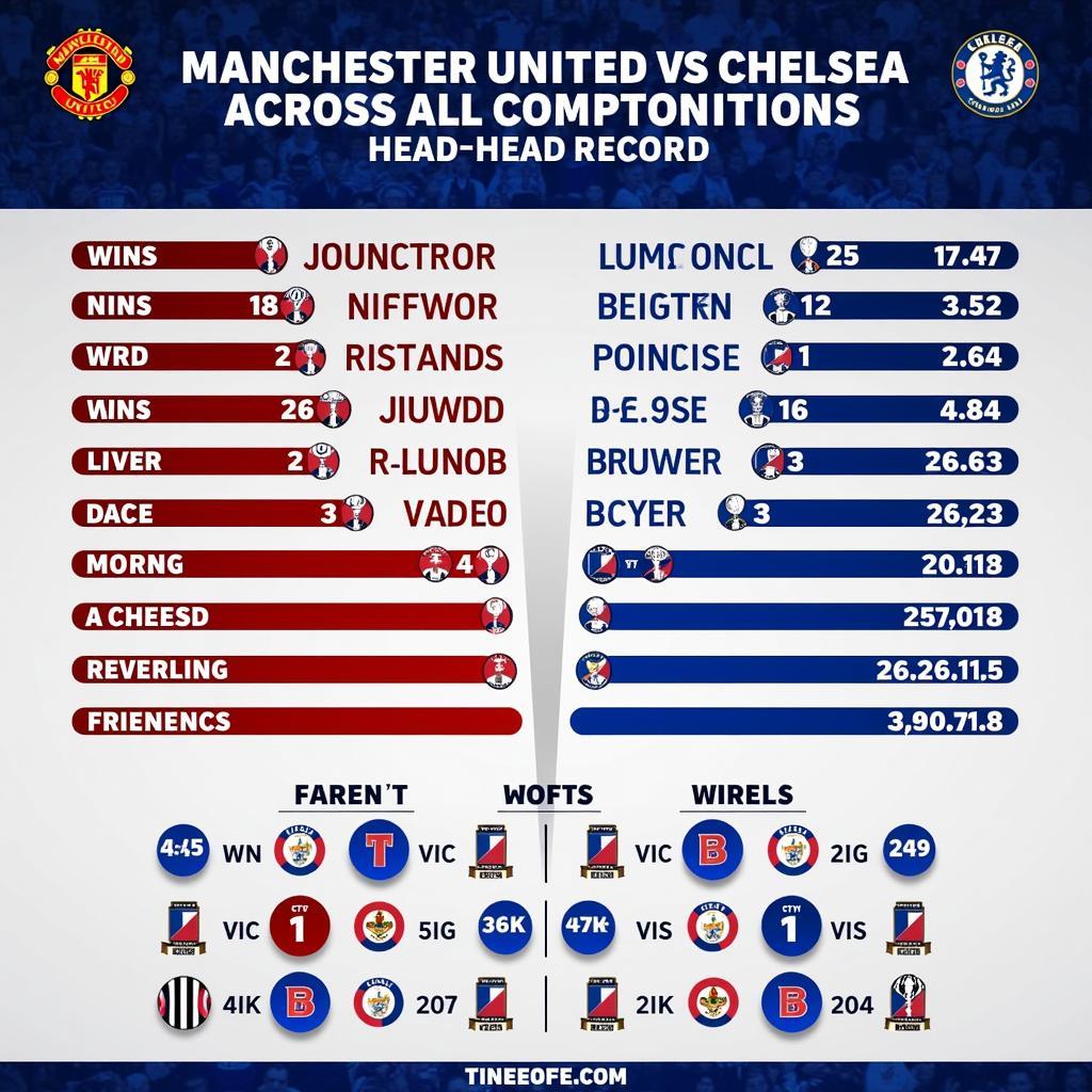 Lịch sử đối đầu Man U và Chelsea