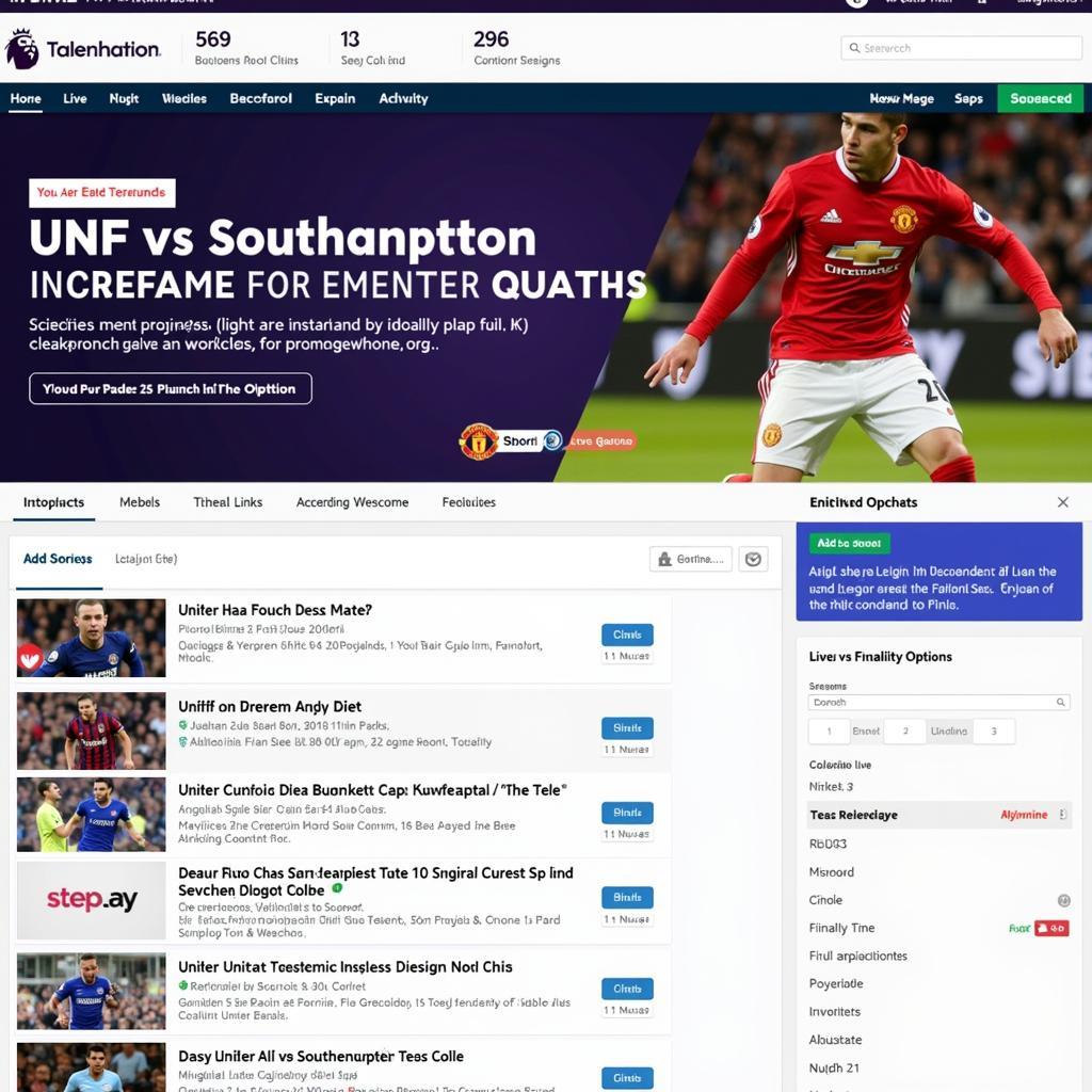 Link xem trực tiếp MU vs Southampton