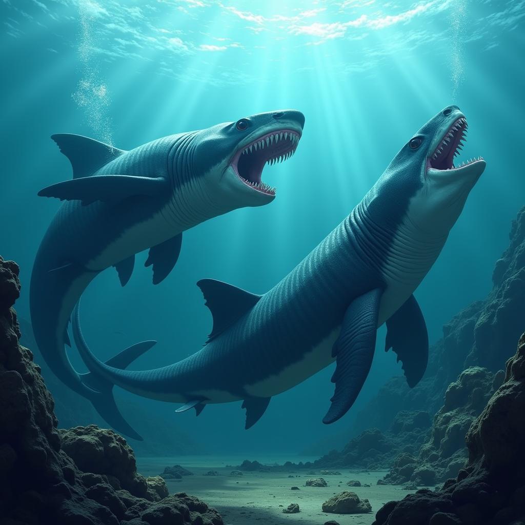 Livyatan Melvillei đối đầu Megalodon