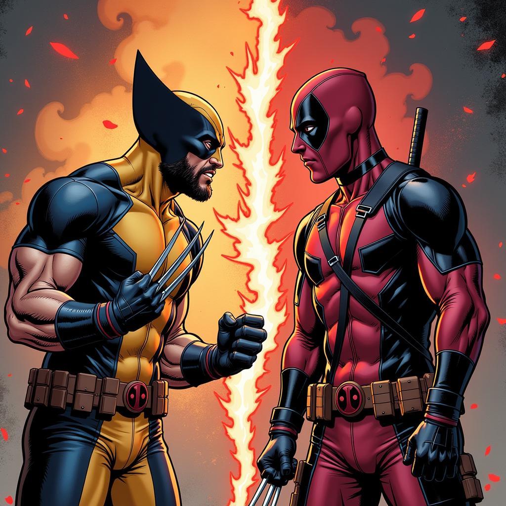 So sánh sức mạnh Logan và Deadpool