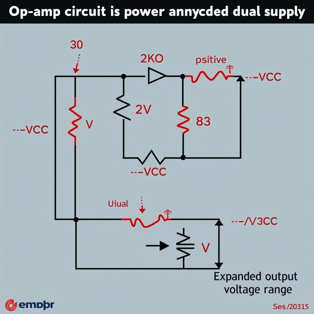 Mạch Op Amp Nguồn Đôi