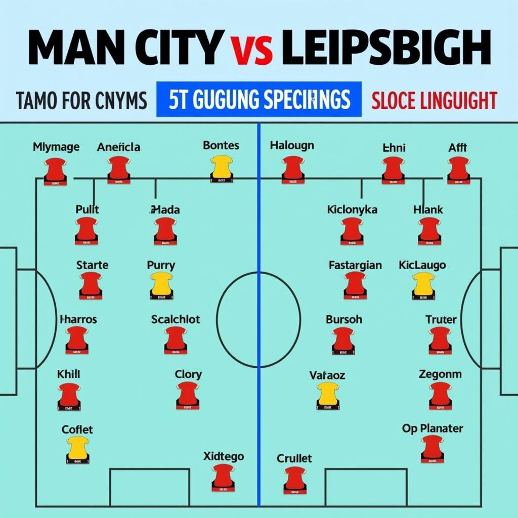 Man City vs Leipzig Đội Hình