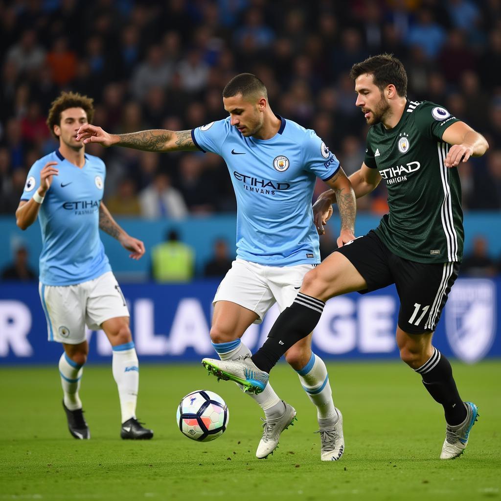 Man City áp đảo Monchengladbach trong trận đấu Champions League, giành chiến thắng thuyết phục.