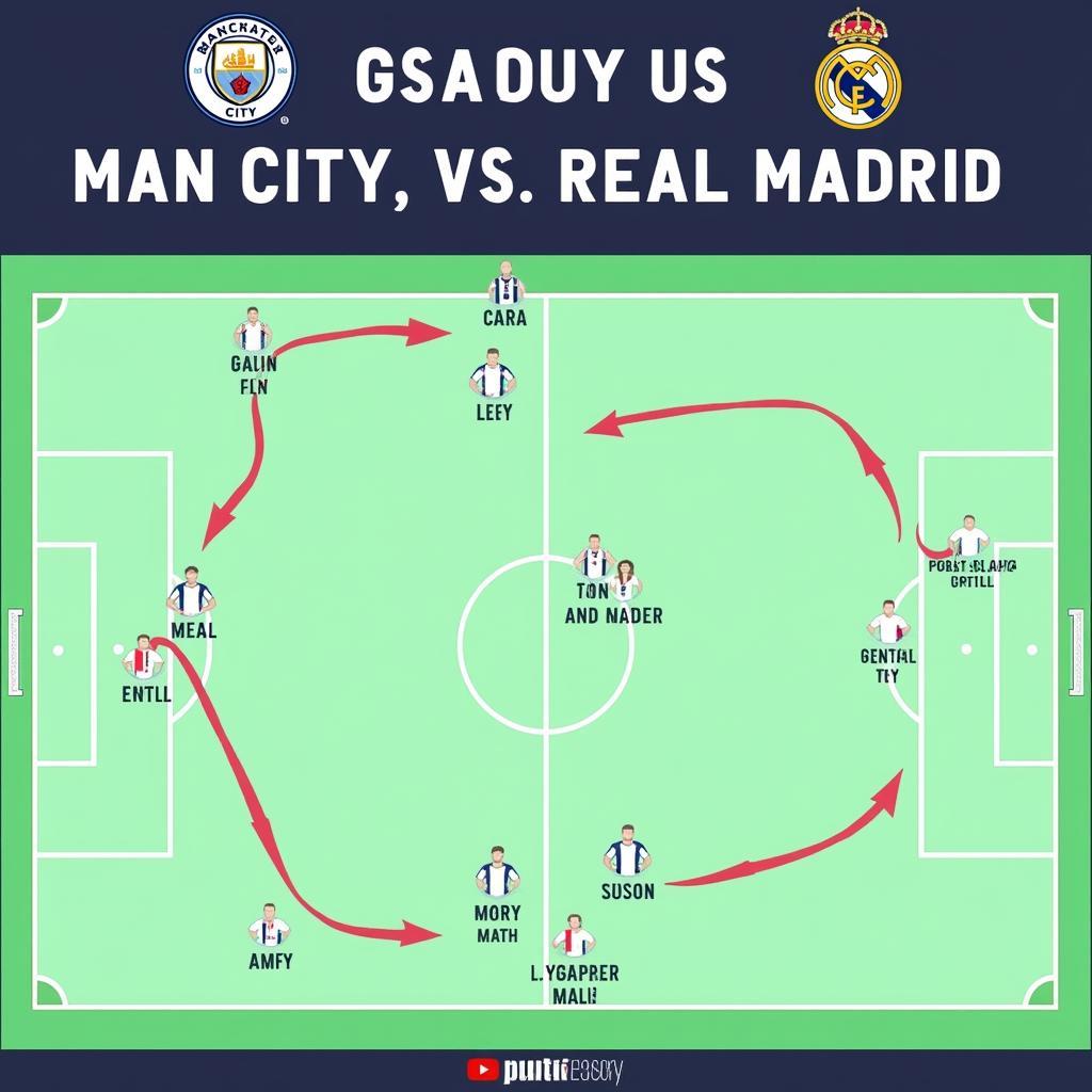 Man City vs Real Madrid Chiến Thuật