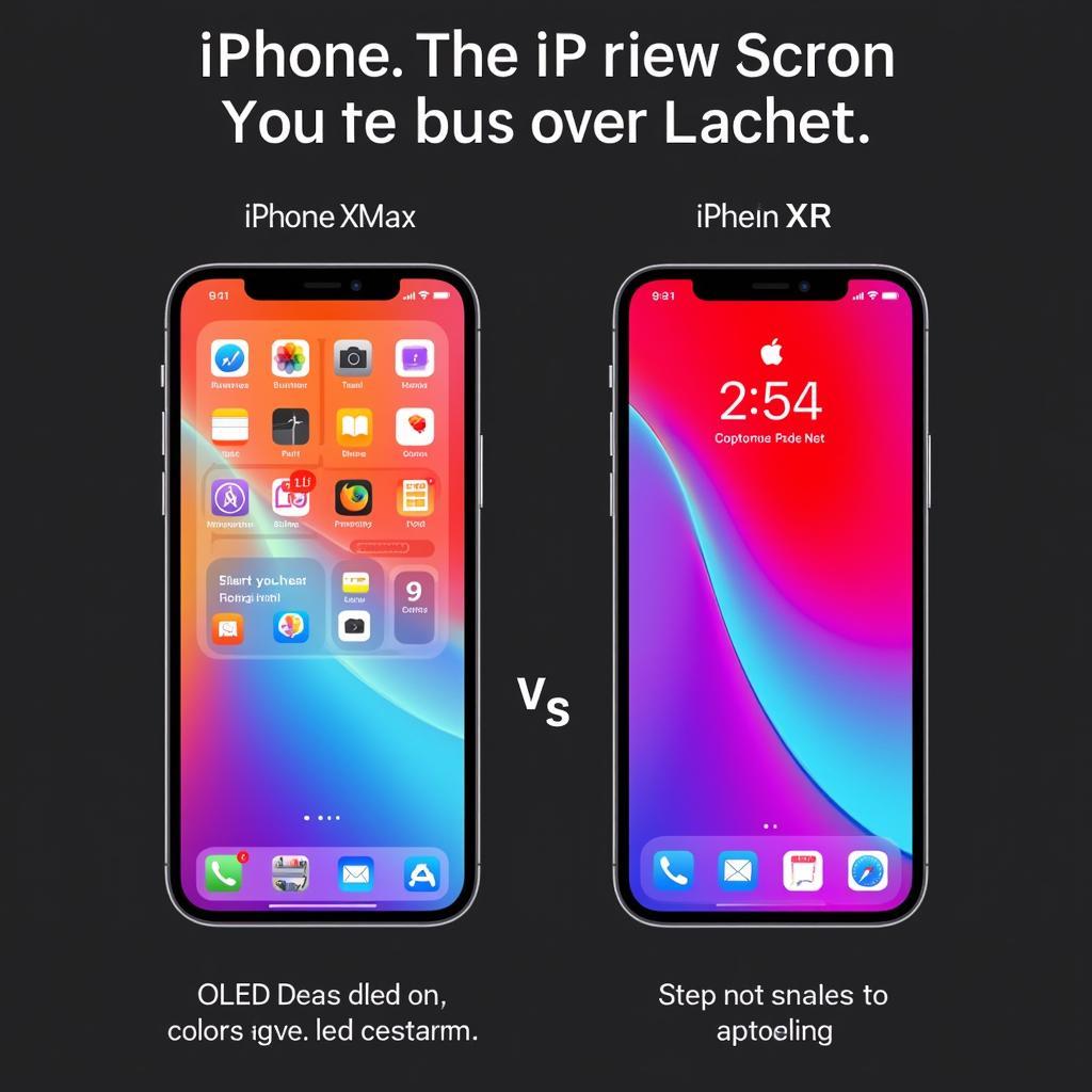 So sánh màn hình iPhone XS Max và XR