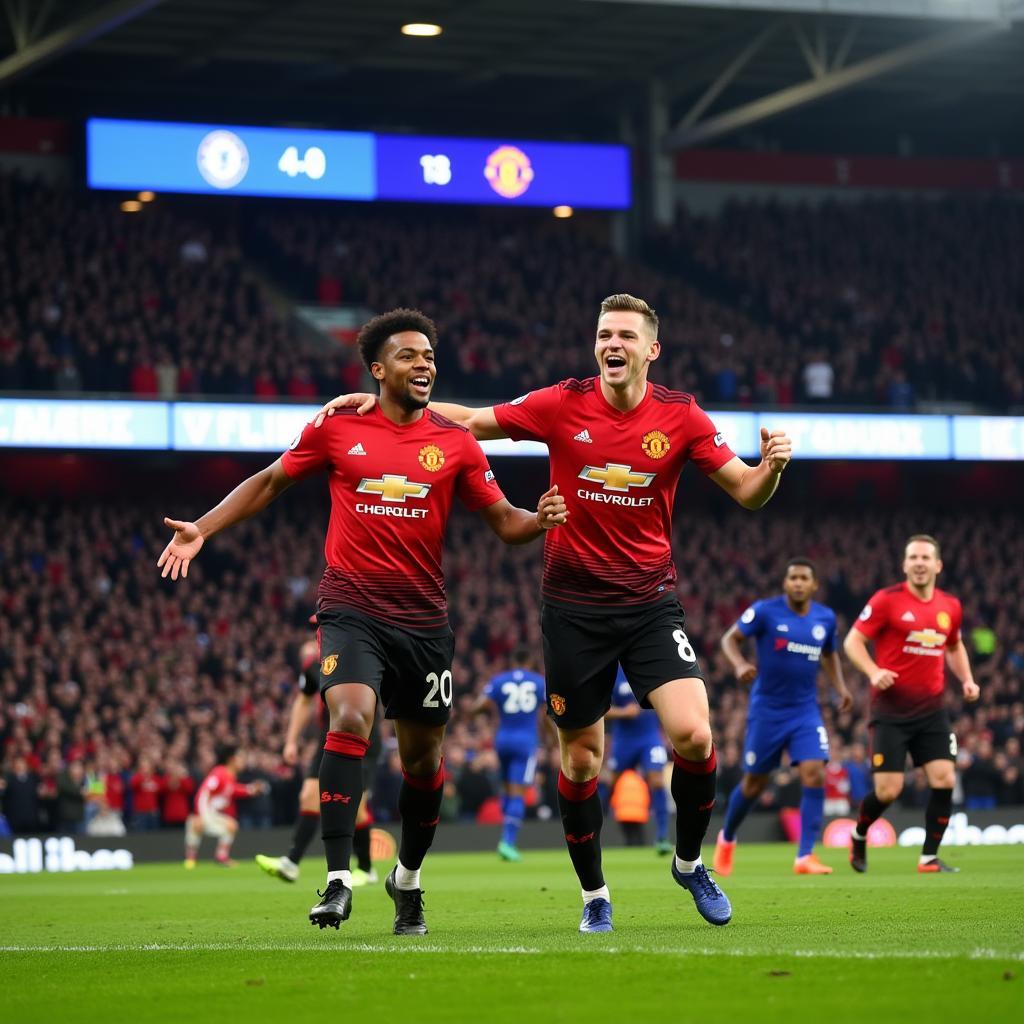 Manchester United đánh bại Chelsea 4-0