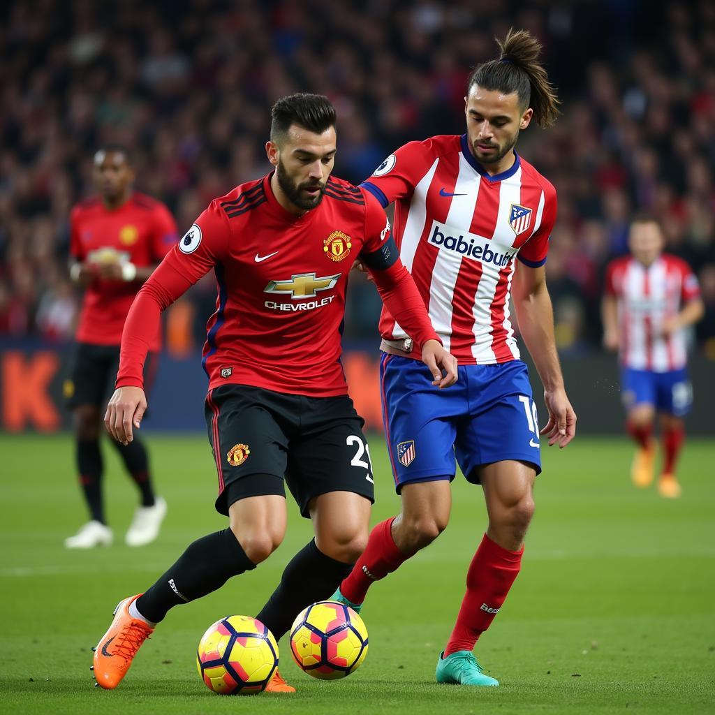 Đối đầu giữa MU và Atletico Madrid