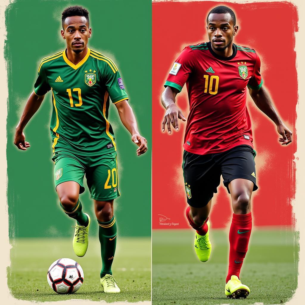 Ngôi sao của Angola và Algeria