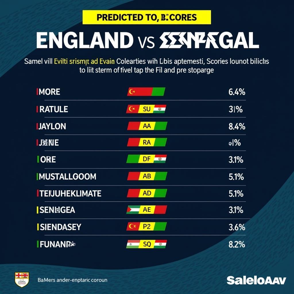 Dự đoán tỷ số Anh vs Senegal