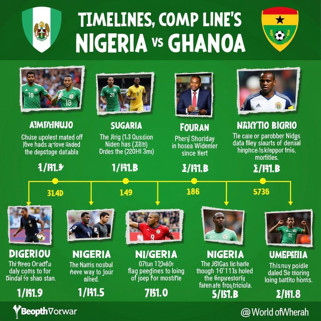 Lịch sử đối đầu Nigeria vs Ghana