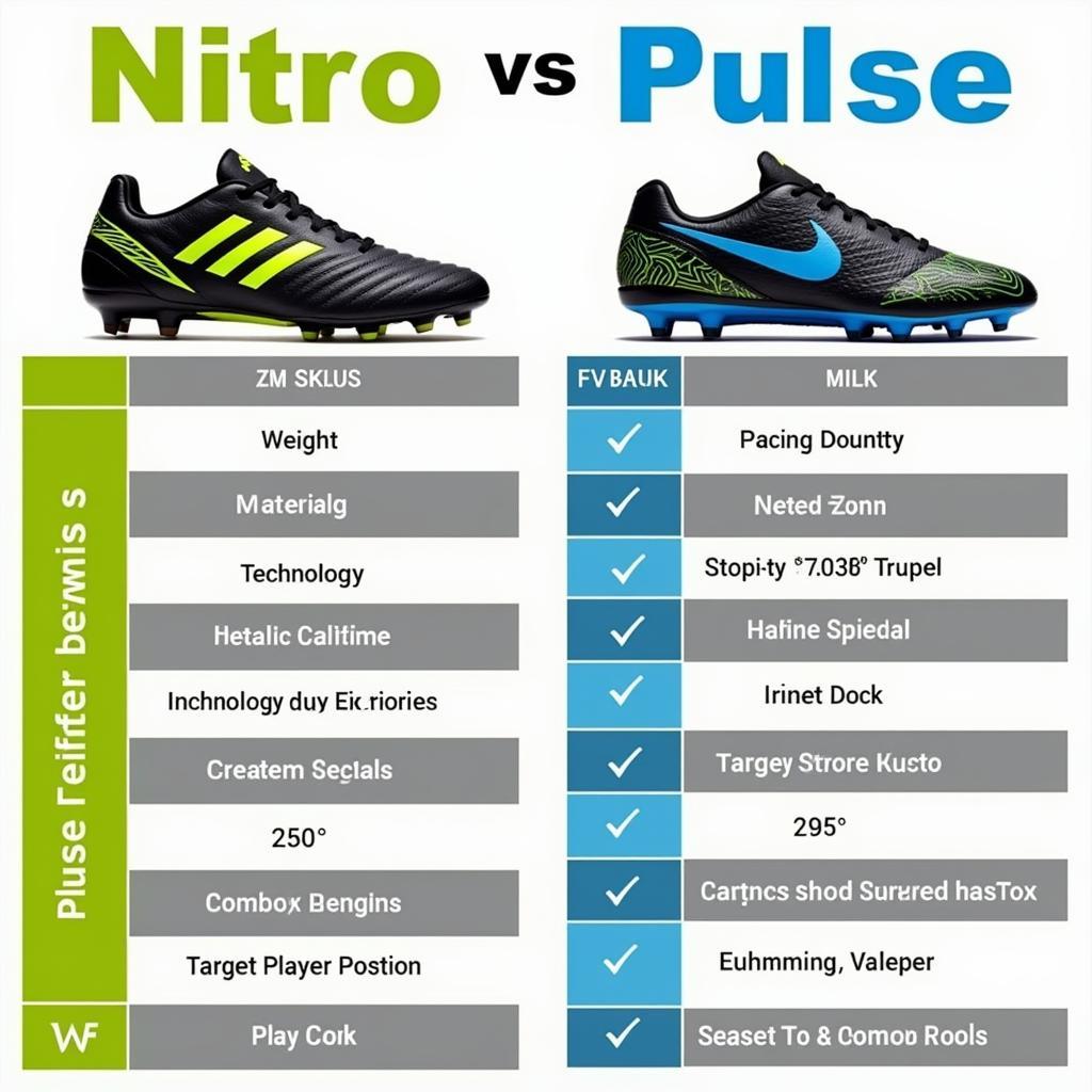 So sánh chi tiết giữa giày Nitro và Pulse