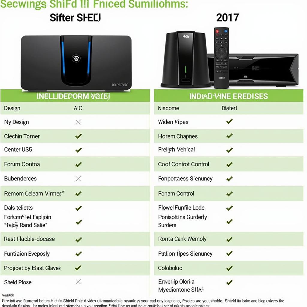 Nvidia Shield TV 2019 vs 2017: Bảng So Sánh