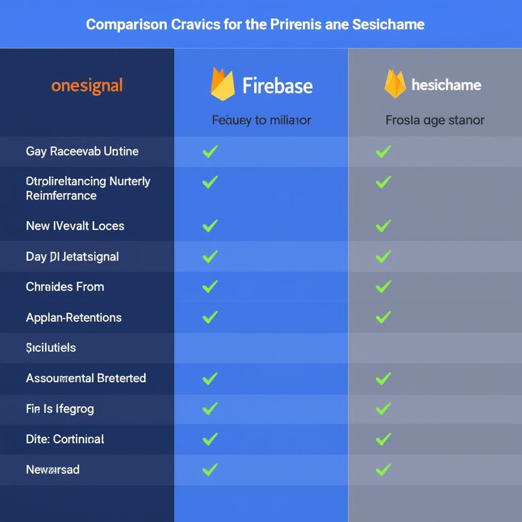 Bảng so sánh OneSignal vs Firebase về tính năng, giá cả và khả năng tích hợp