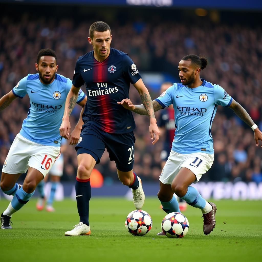 Trận đấu đỉnh cao giữa Paris Saint-Germain và Manchester City