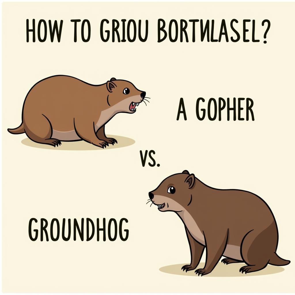 Phân biệt Gopher và Groundhog dựa trên ngoại hình