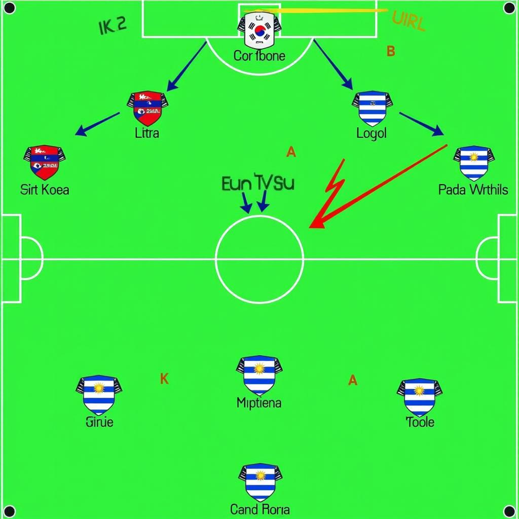 Phân tích chiến thuật Hàn Quốc vs Uruguay