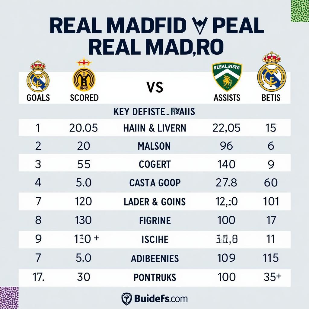 Phân tích lực lượng Real Madrid và Real Betis