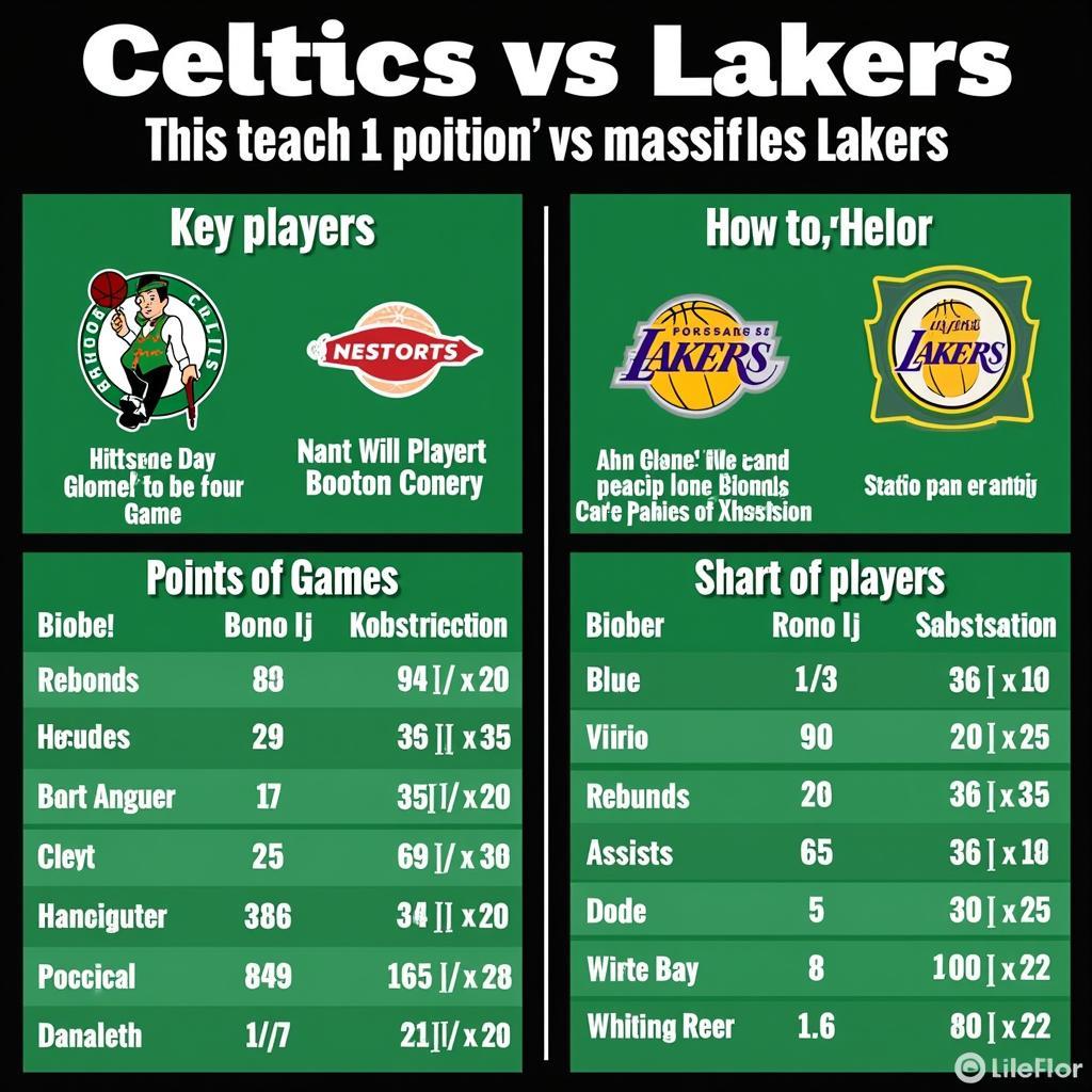 Phân Tích Sức Mạnh Boston Celtics và Lakers Trước Trận Đấu