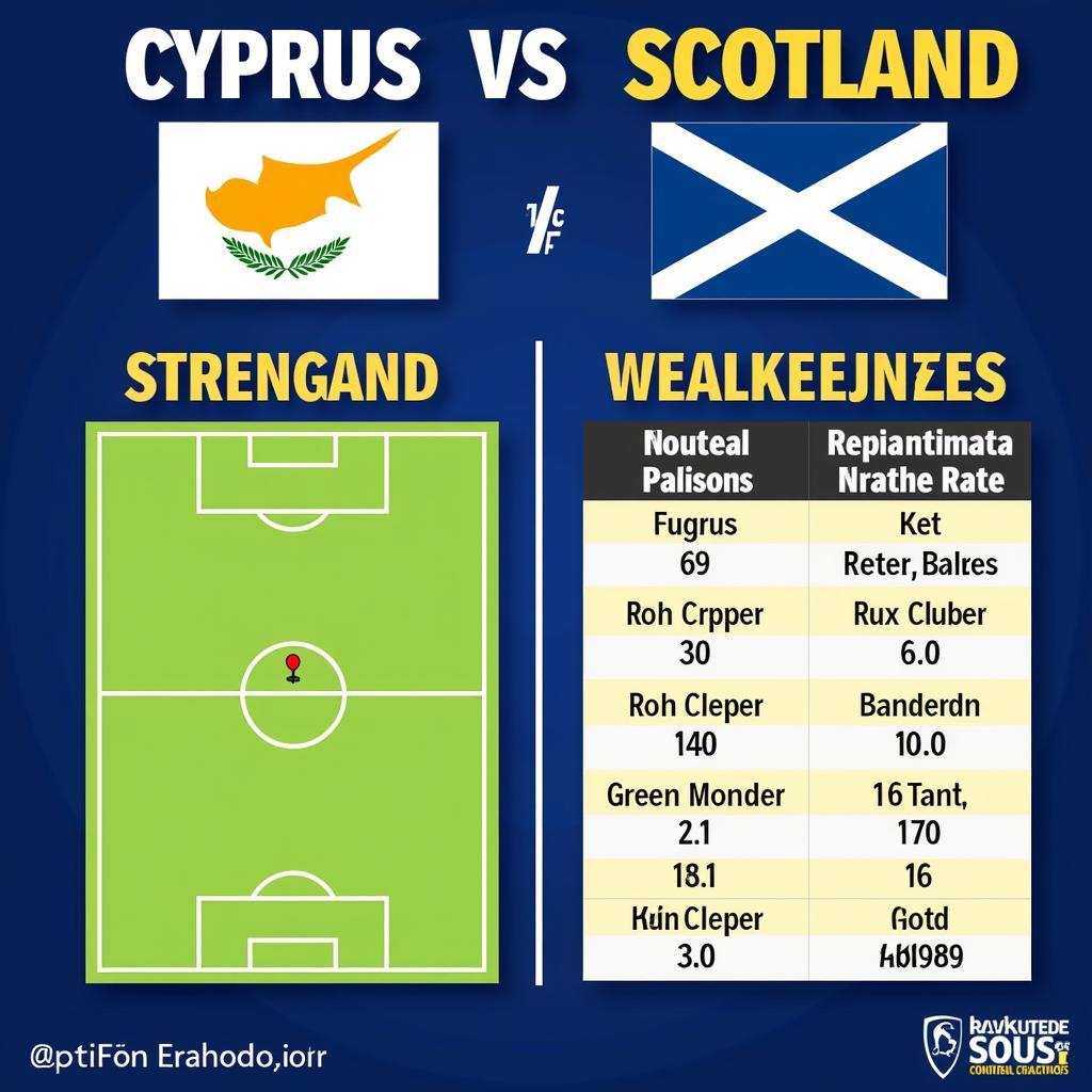 Phân tích sức mạnh của Cyprus và Scotland: So sánh đội hình, chiến thuật và phong độ hiện tại