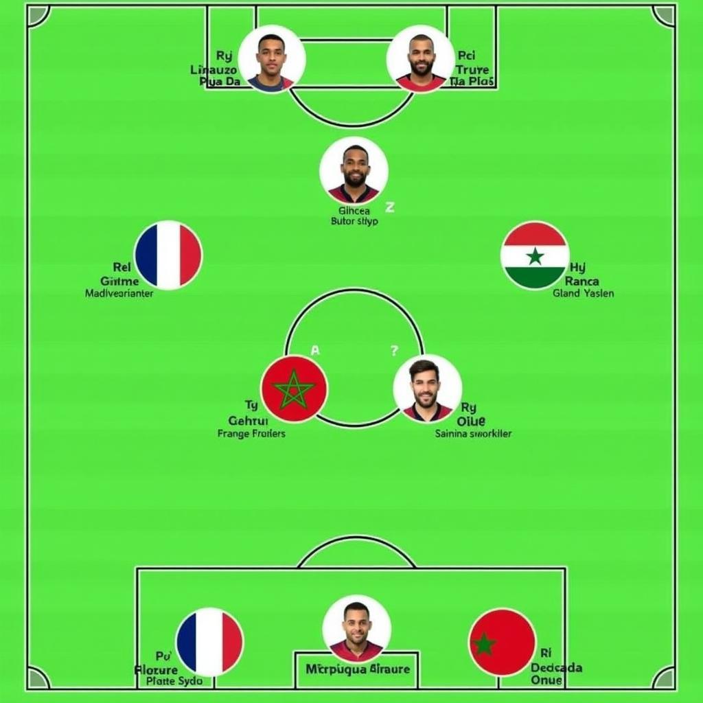 Đội hình ra sân dự kiến Pháp vs Maroc