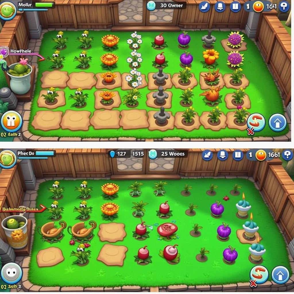 Plants vs. Zombies 2 Hack APK Màn Hình Game