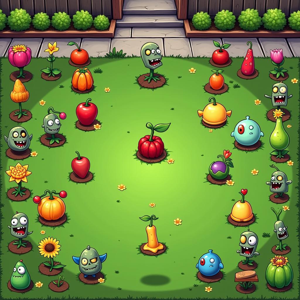 Plants vs. Zombies Co-op: Hình ảnh minh họa chiến lược phối hợp giữa các loại cây