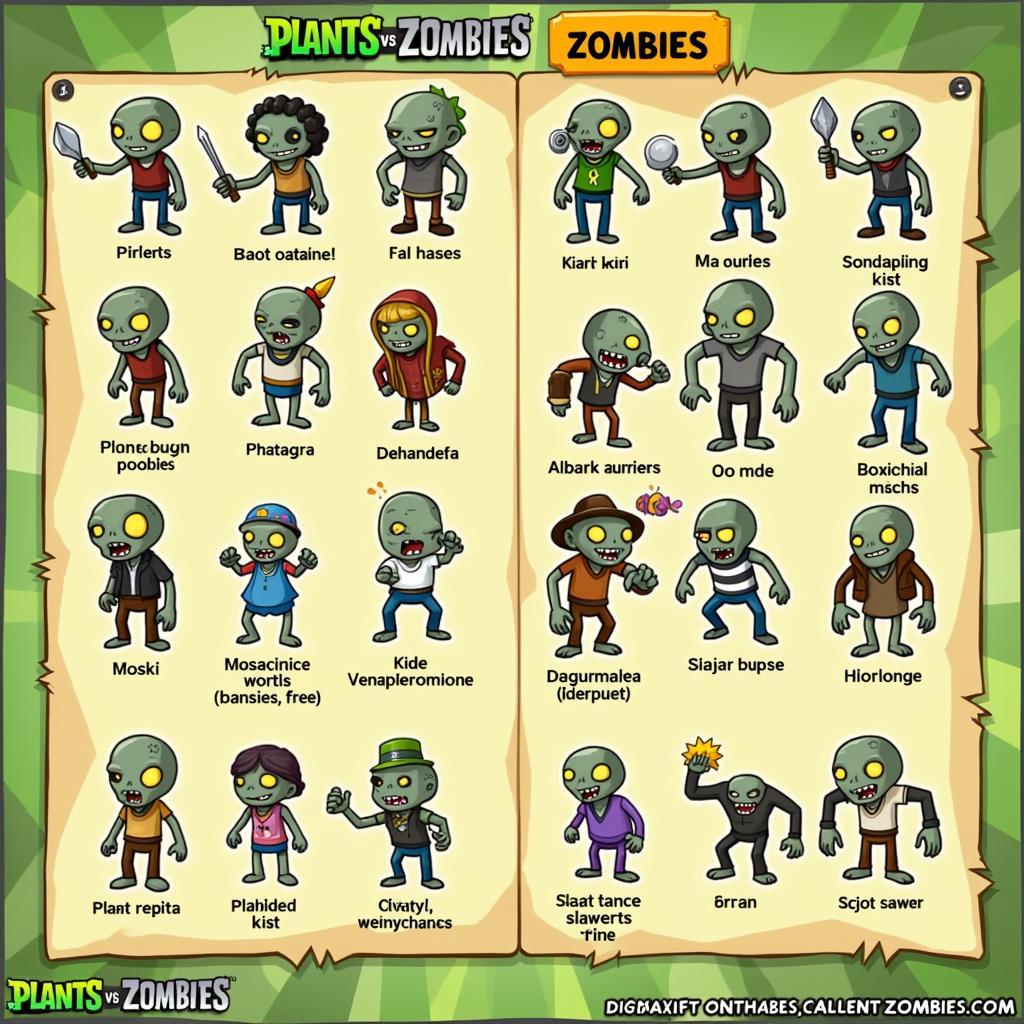 Plants vs Zombies Miễn Phí Zombie