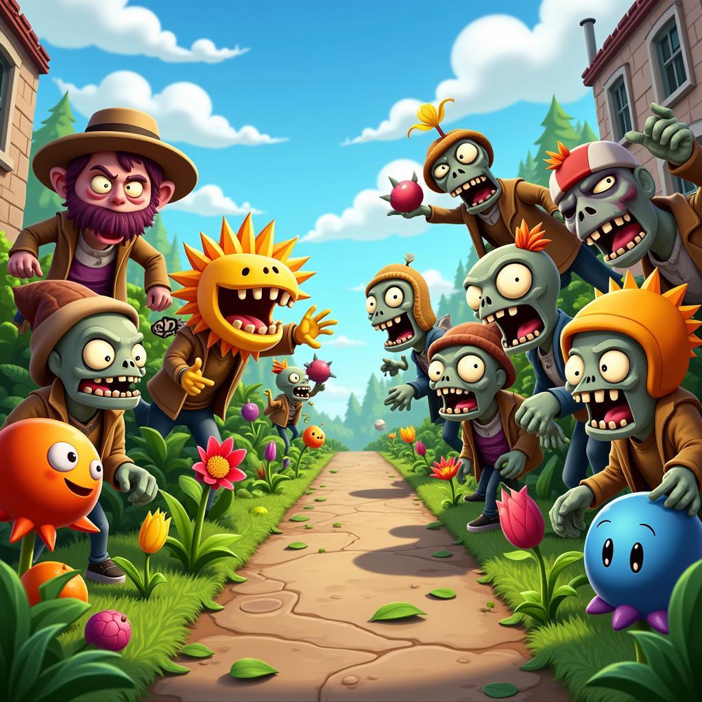 Gameplay của Plants vs Zombies PC