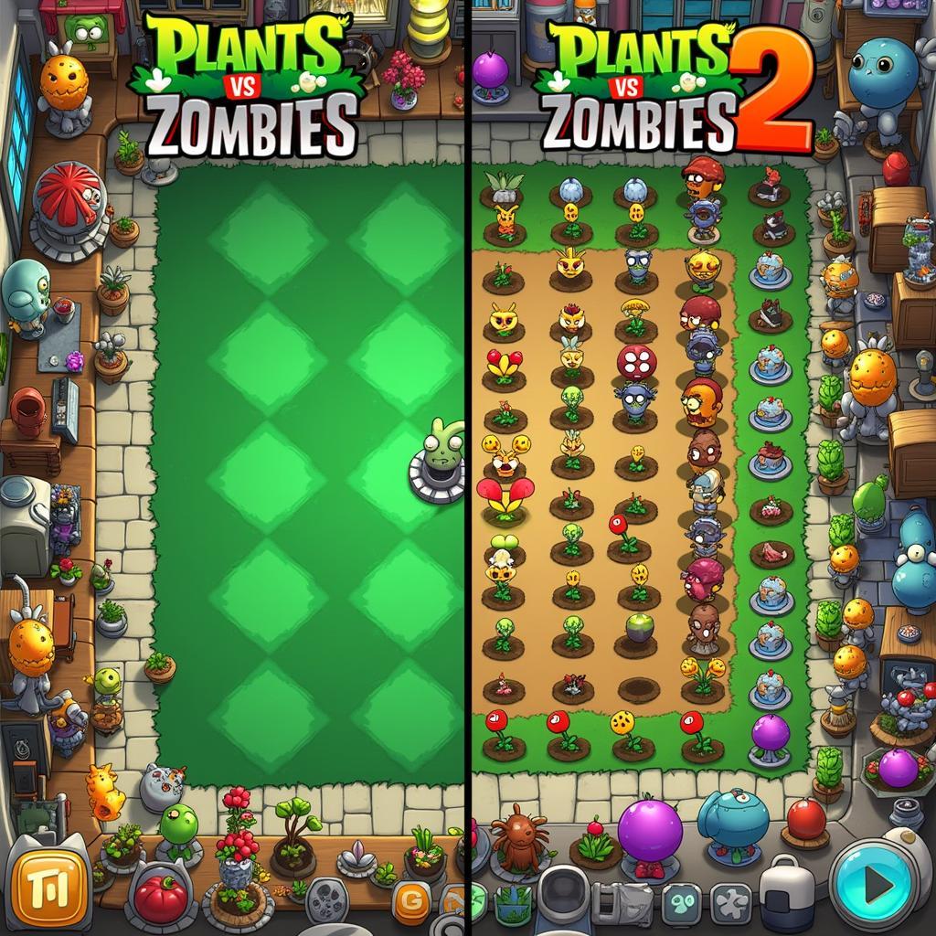 Plants vs Zombies Phiên Bản Khác