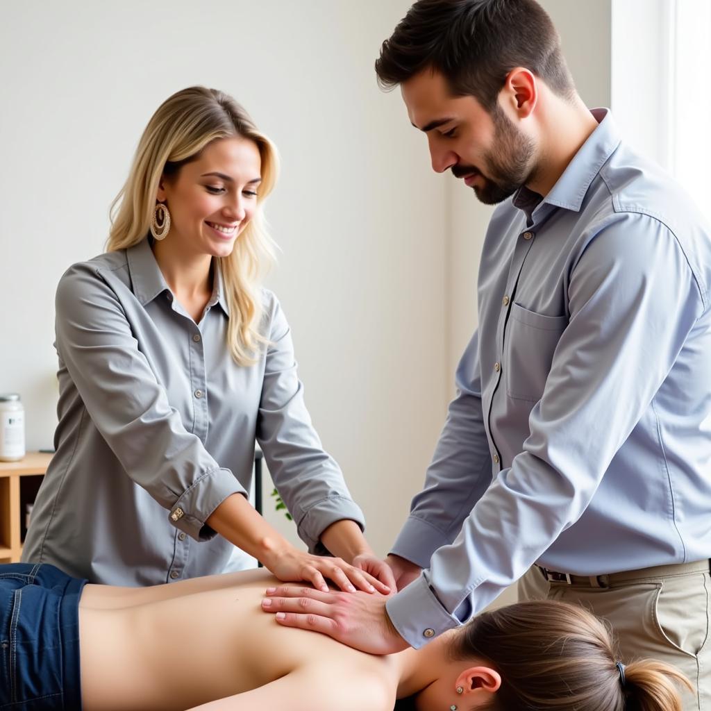 Physical Therapy Exercises and Chiropractic Adjustment