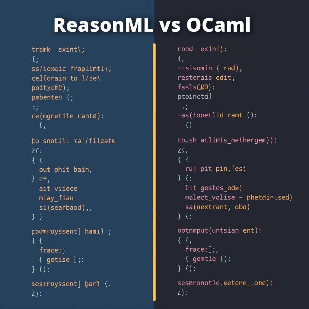 So sánh cú pháp ReasonML và OCaml