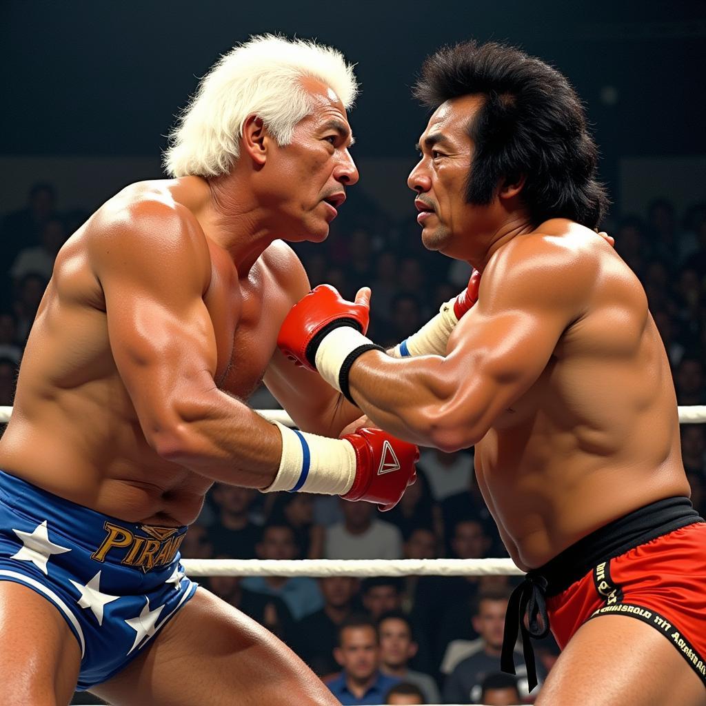 Ric Flair đối đầu Antonio Inoki: Khoảnh khắc lịch sử