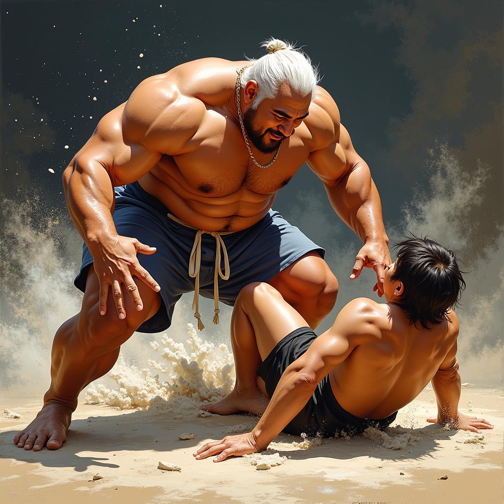 Rikishi tung đòn Samoan Drop