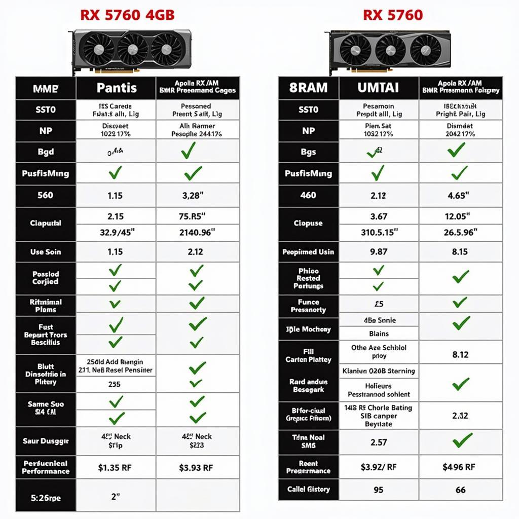 So sánh tổng quan RX 570 4GB vs 8GB