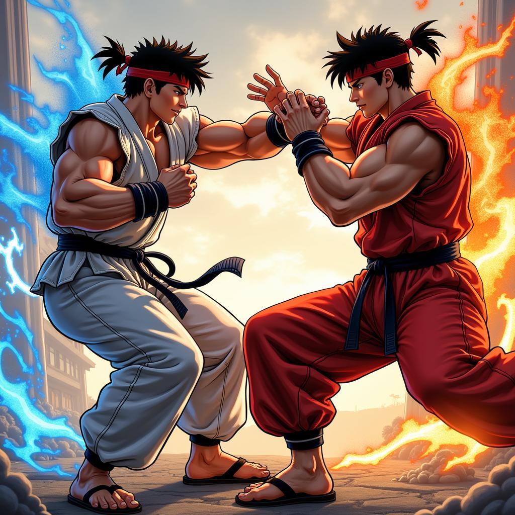 Ryu vs Ken đối đầu