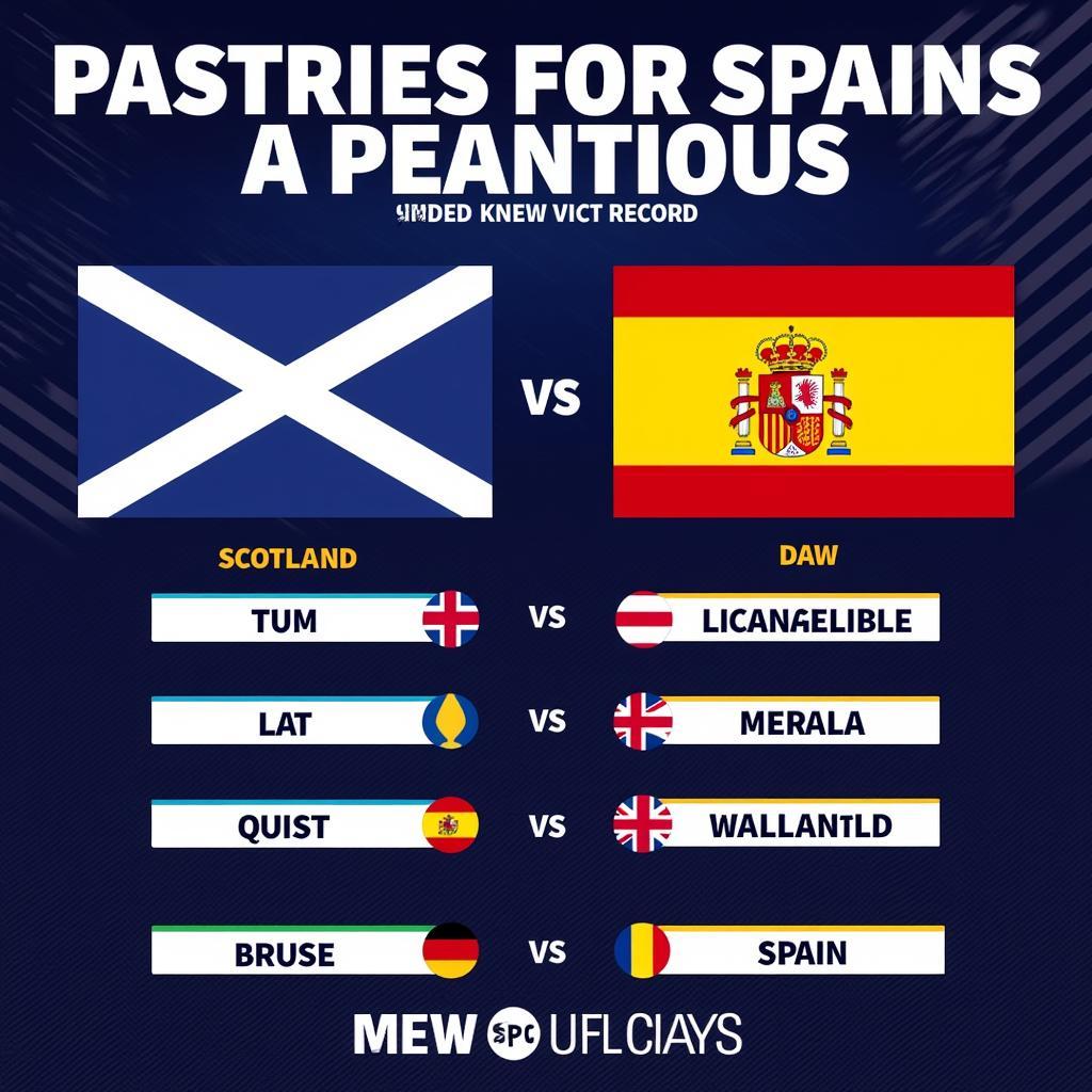 Lịch sử đối đầu Scotland vs Spain