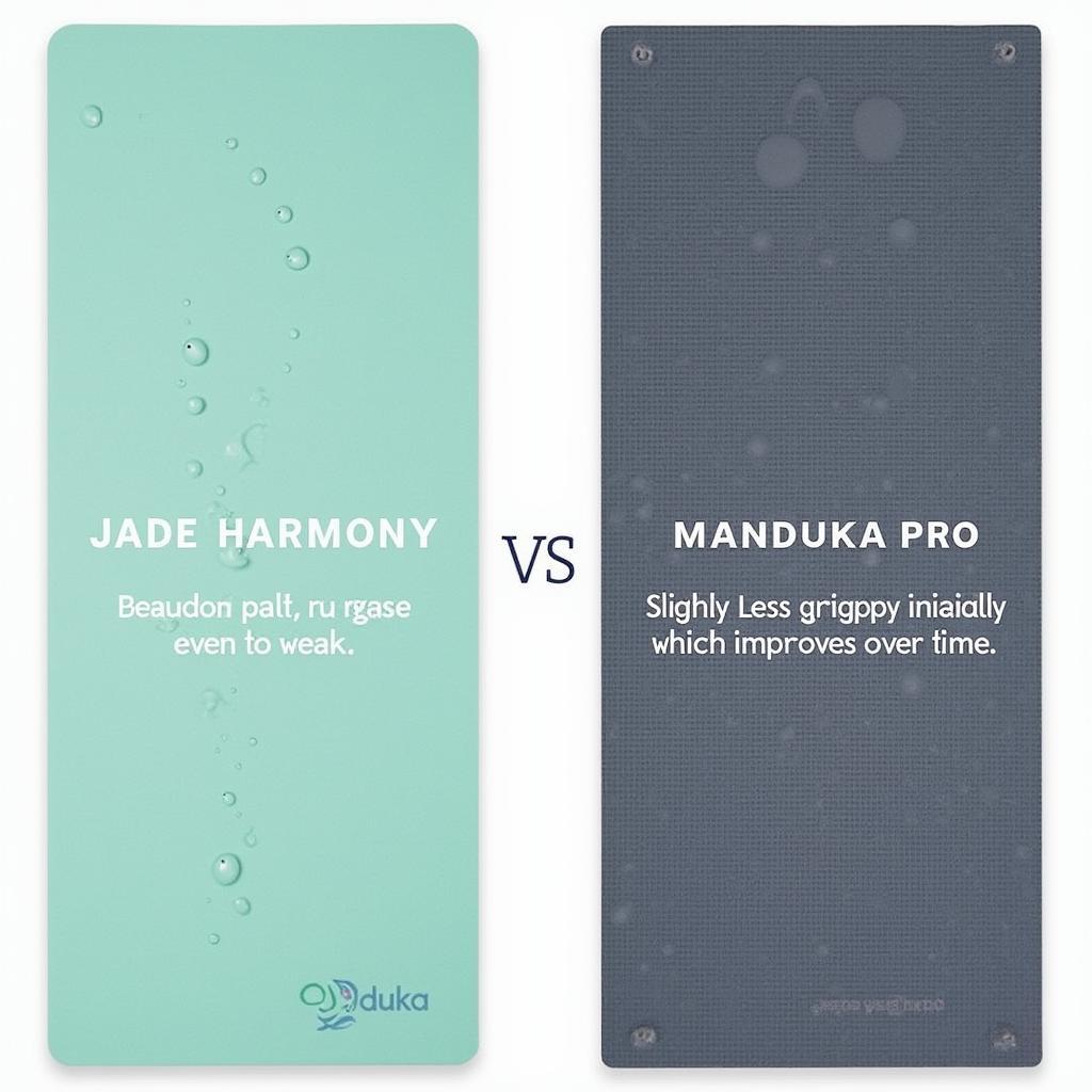 So sánh độ bám giữa thảm tập yoga Jade Harmony và Manduka Pro