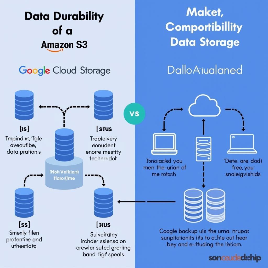 So sánh độ bền dữ liệu giữa Amazon S3 và Google Cloud Storage