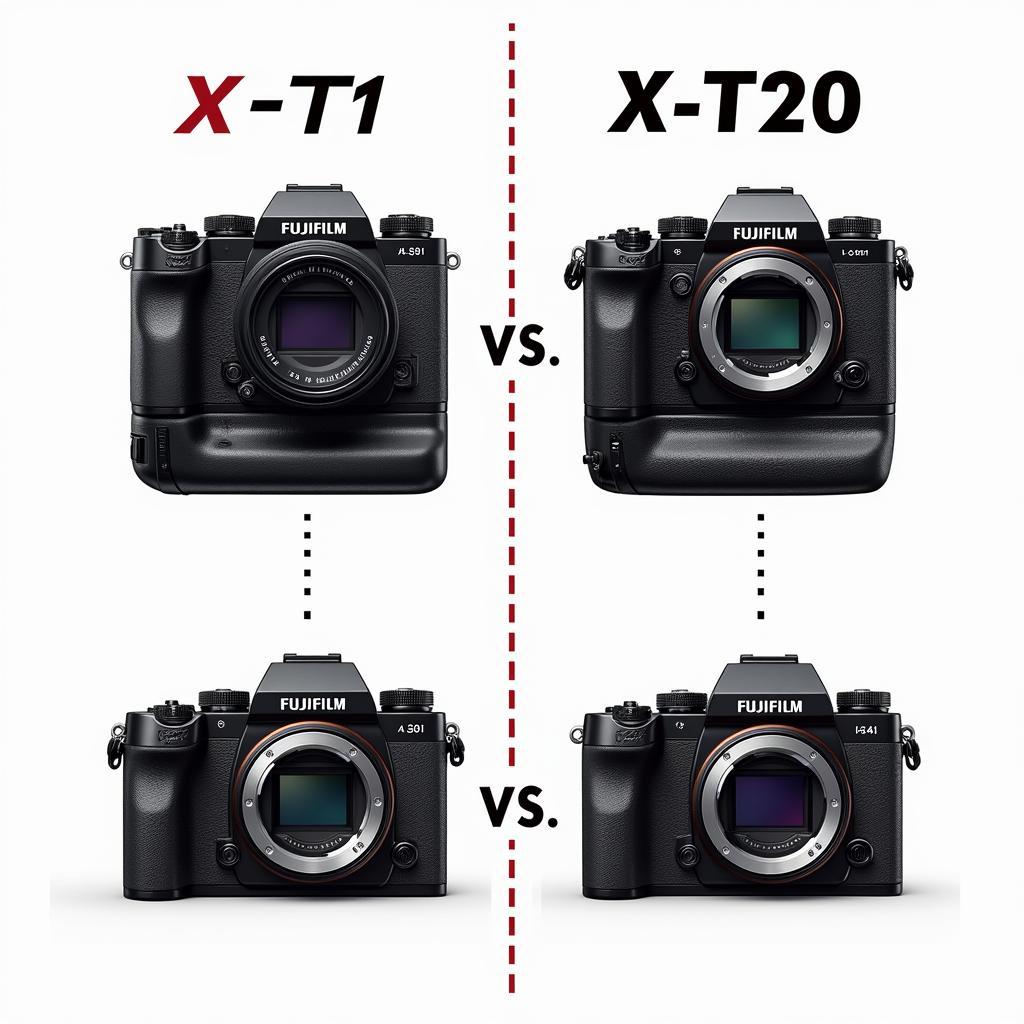 So sánh Fujifilm X-T1 và X-T20: Khám phá sự khác biệt về thiết kế, tính năng và hiệu suất