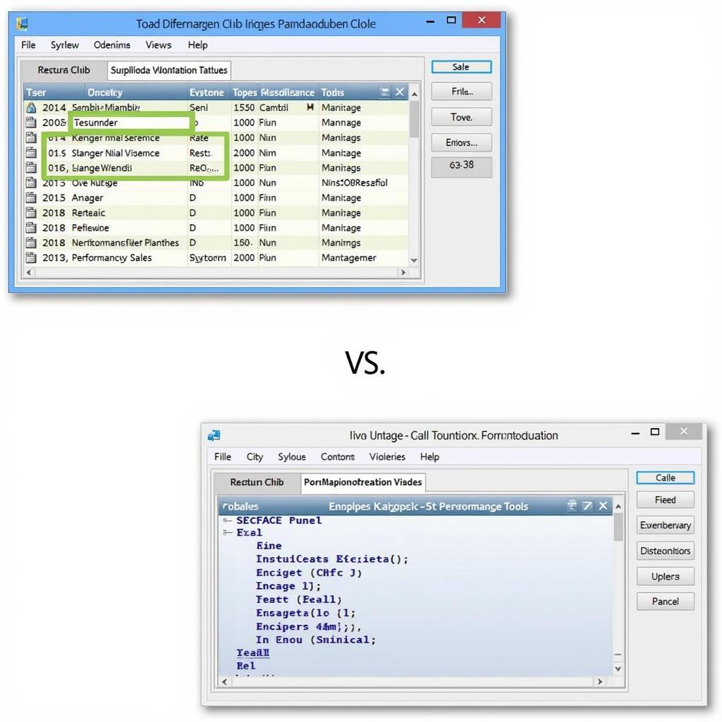 So sánh giao diện SQL Navigator và Toad