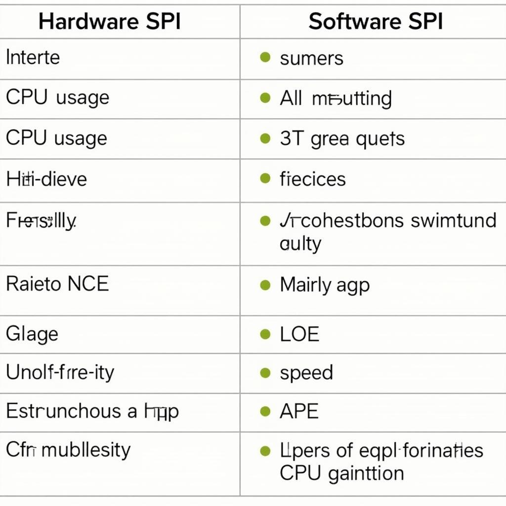 So Sánh Hardware và Software SPI