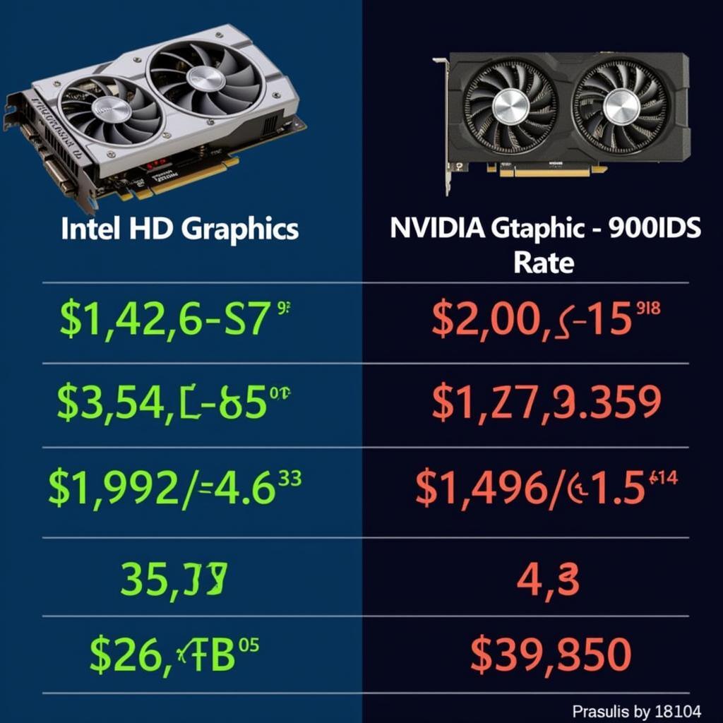 So sánh hiệu năng giữa Intel HD Graphics và Nvidia