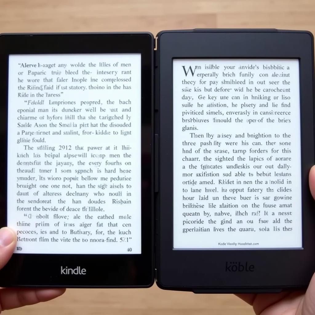 So sánh màn hình Kindle Paperwhite và Kobo Clara HD