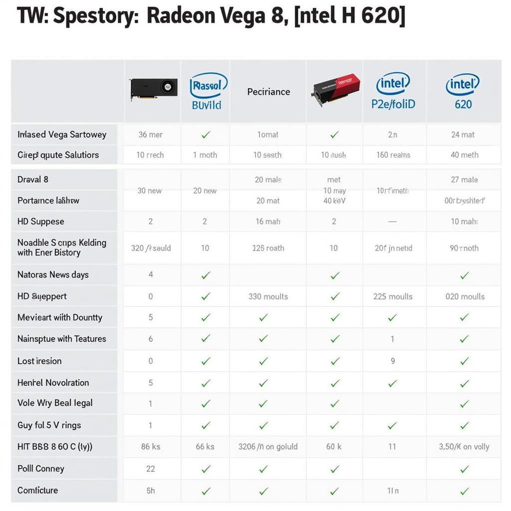 So sánh trực quan Radeon Vega 8 và Intel HD 620