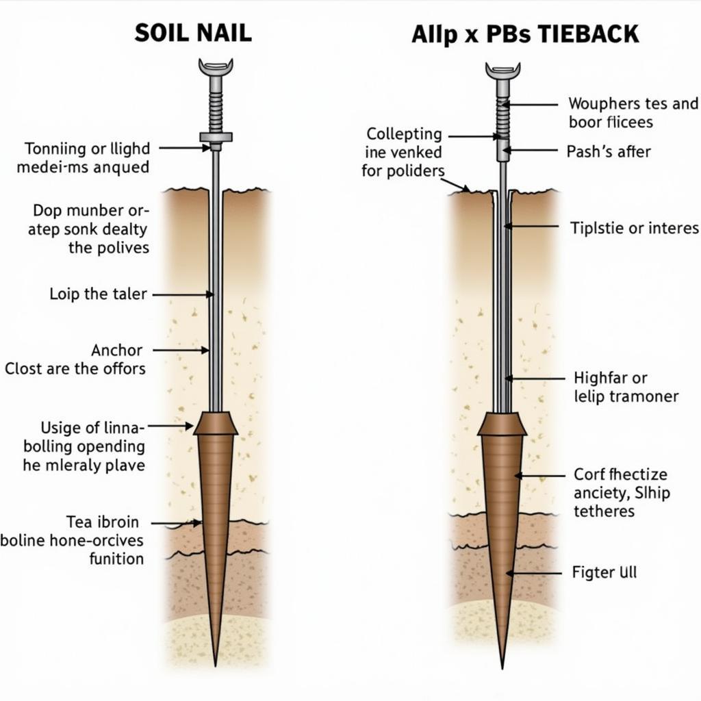 So sánh soil nail và tie back