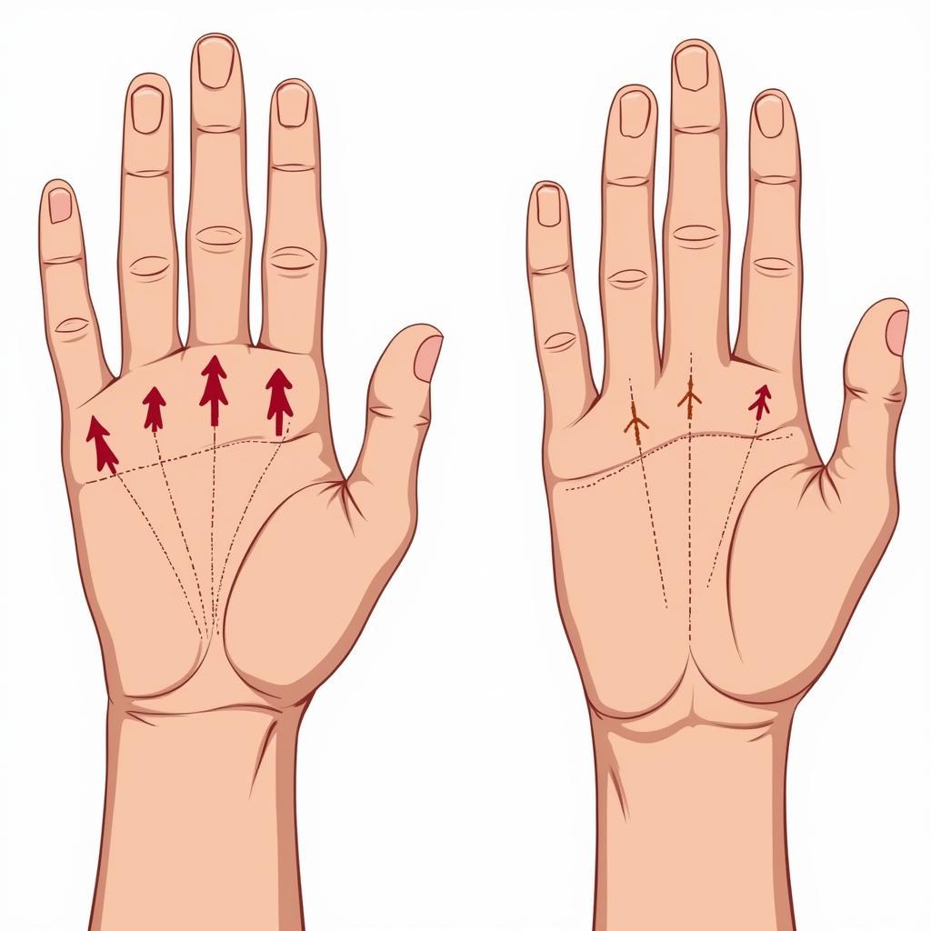 Comparative Analysis of Left and Right Hands in Palmistry