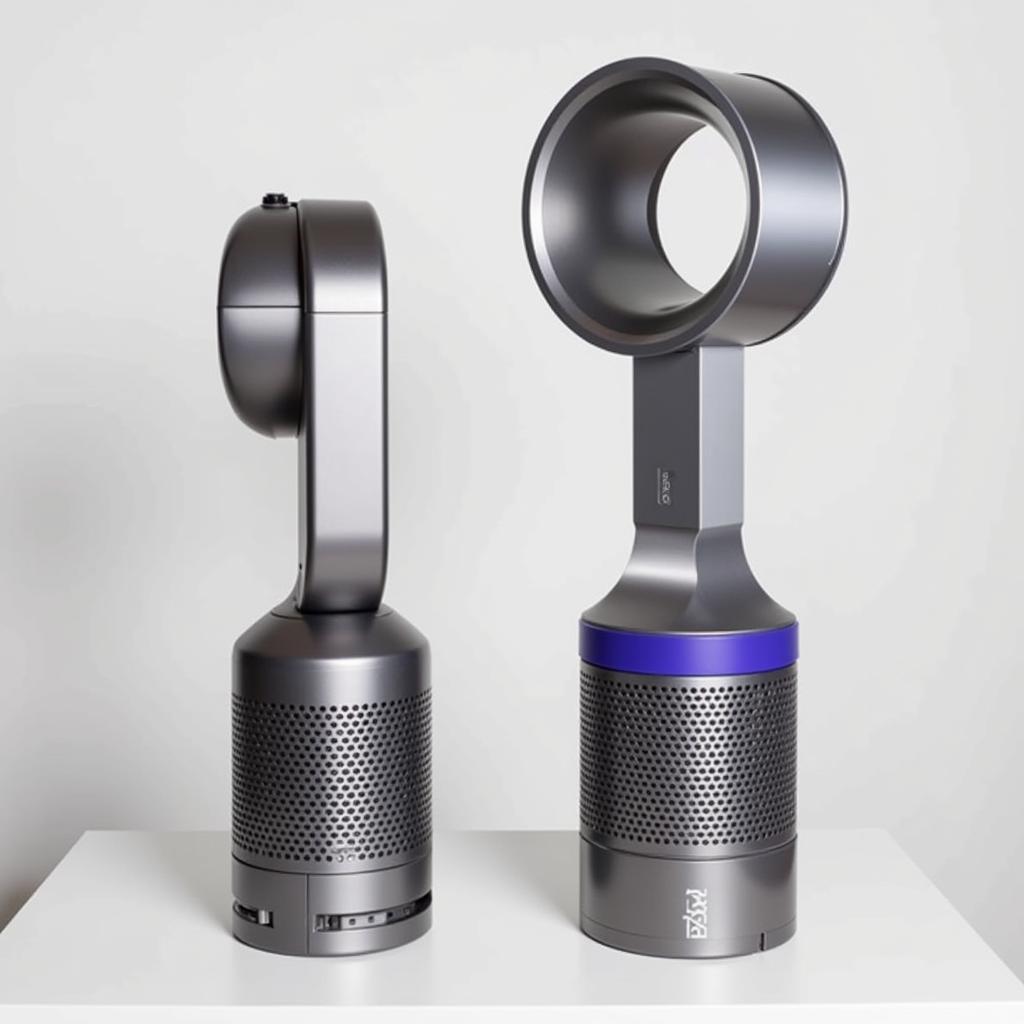 So sánh thiết kế Dyson AM05 và AM09